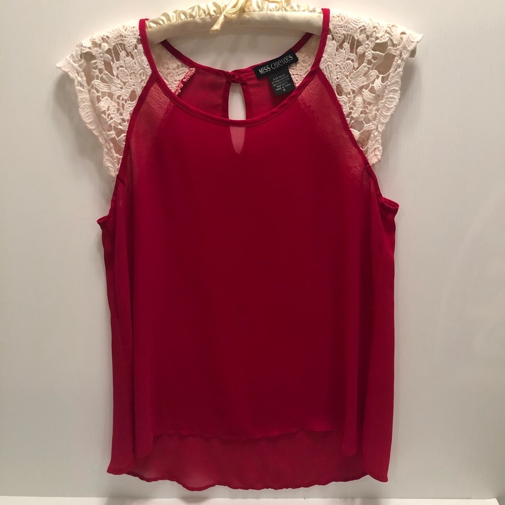 Girl’s Miss Chevous Sheer Top Size S